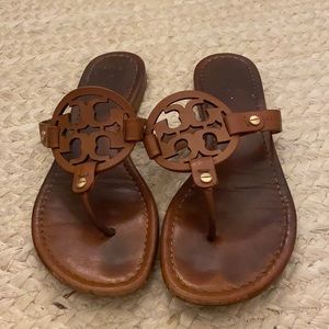 Tory Burch Miller sandal in tan leather